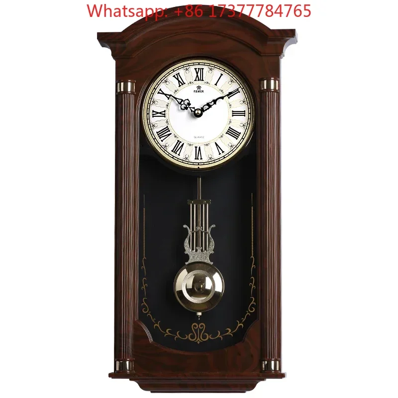 Chinese Creative Large Wall Clock Retro Shabby Chic Wall Watches Home Decor Pendulum Clocks Relogio De Parede Gift Ideas FZ694 view 6