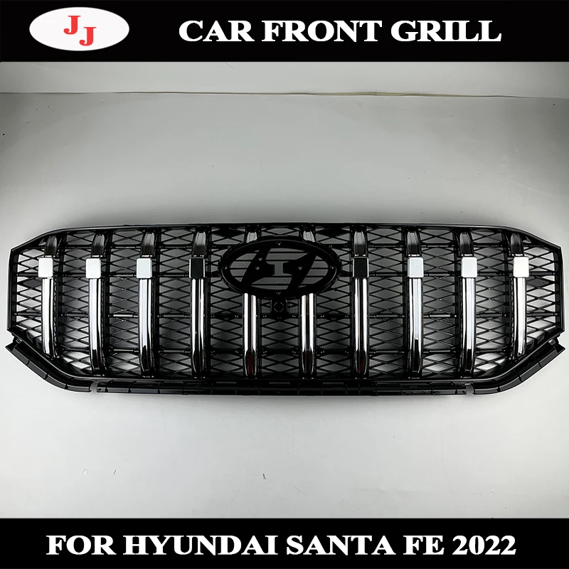 Front grille Fit for Hyundai Santa fe 2022 black silver grille high quality grille assembly replace