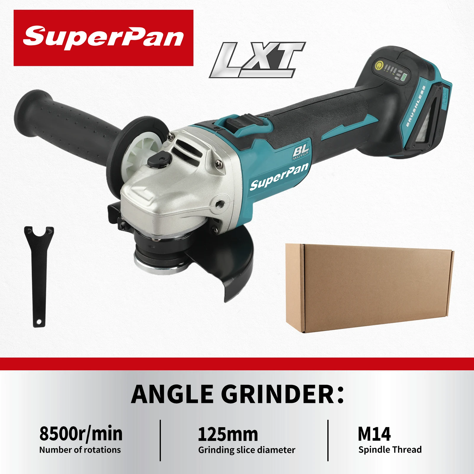 superpan-dga504-angle-grinder-8500r-min-125mm-disc-suits-cutting-polishing-professional-use-for-makita-18v-battery