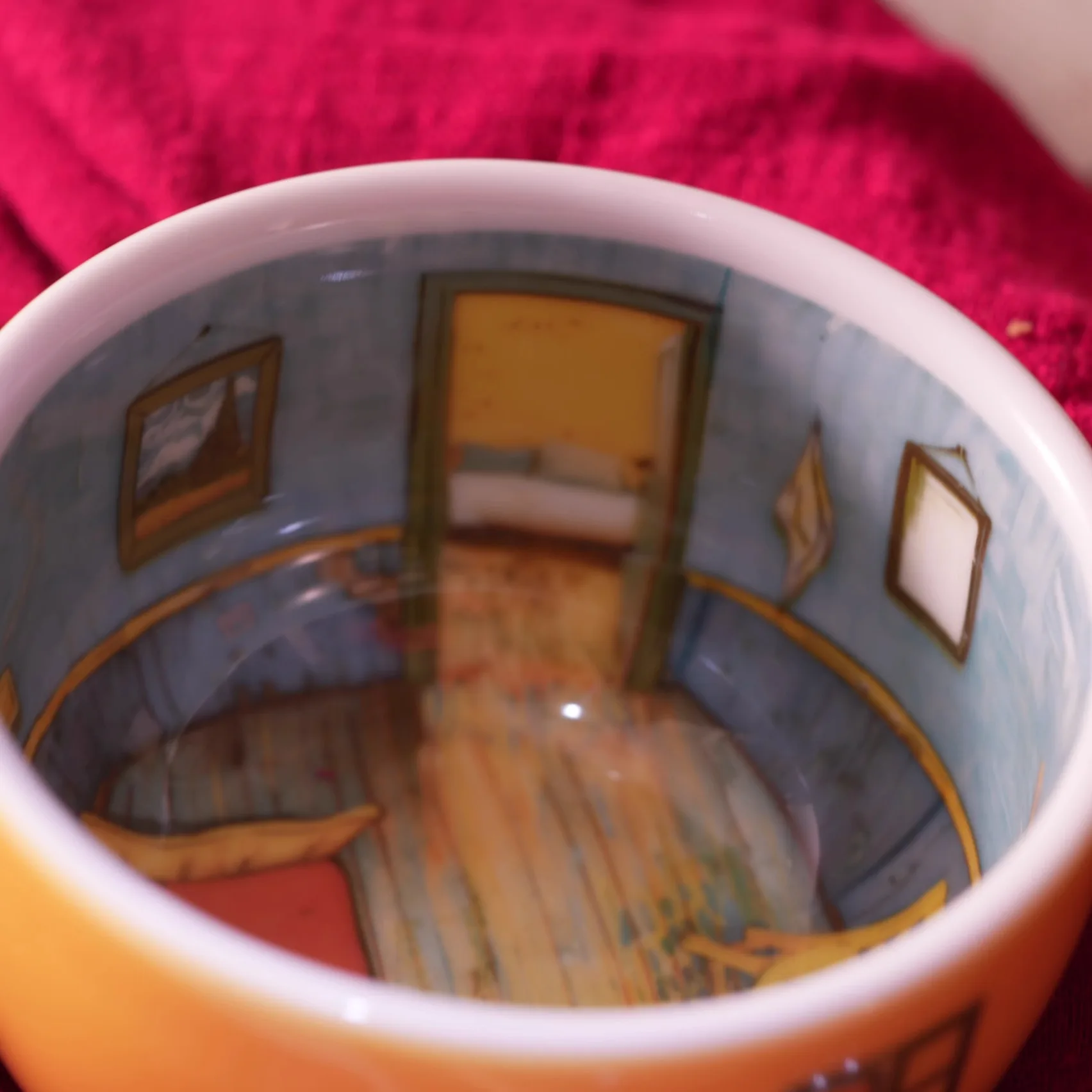 Gogh Bedroom Cup Creative Water Cup Glaze, Color Unrealistic