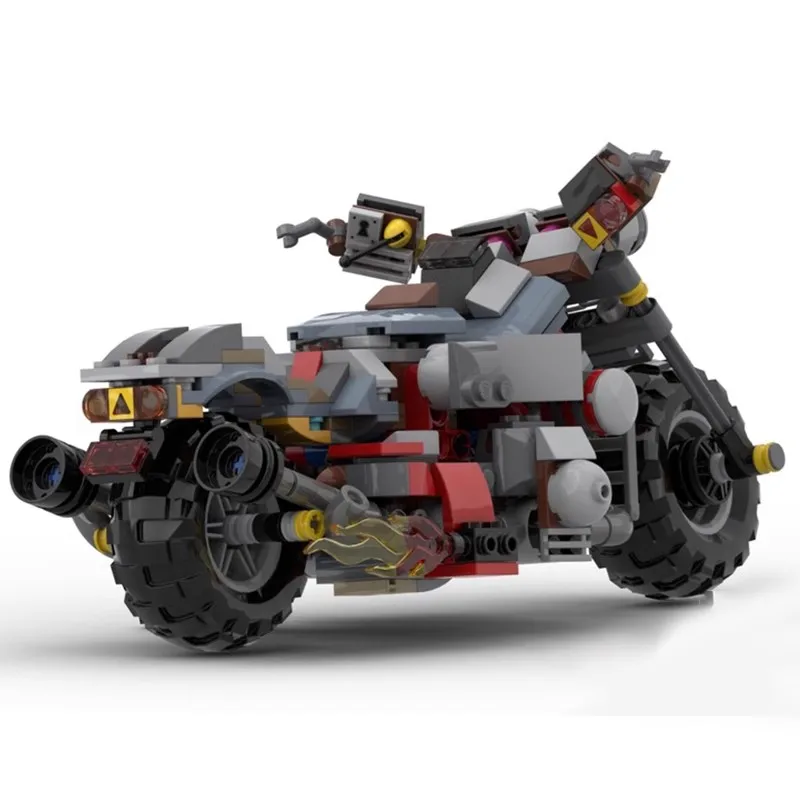 MOC Technical Car Doomsday Motorcycle Conversion Super Cool Muscle Bike Supercar Sets Building Blocks Kid Toys Christmas Gift