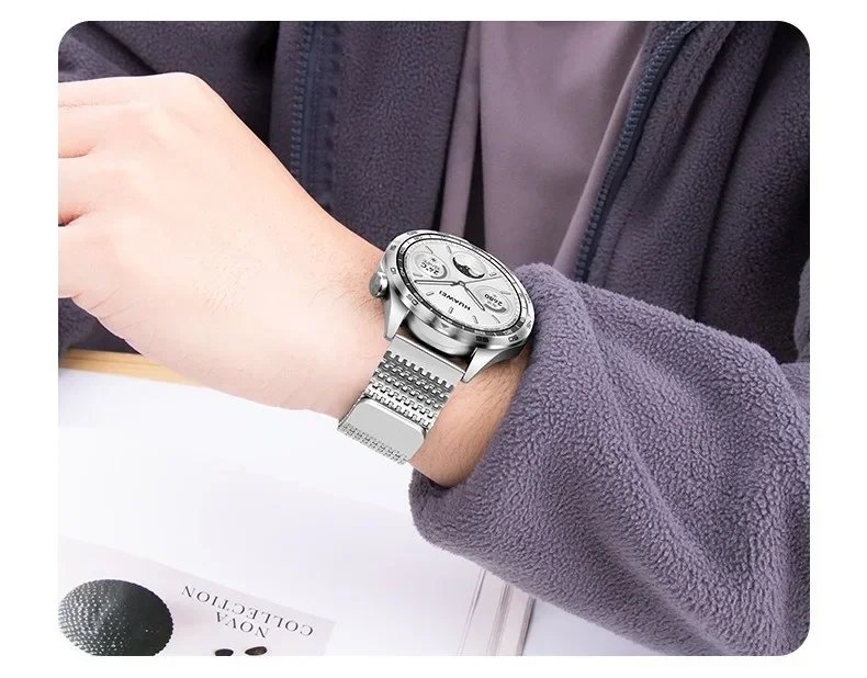 金属磁気ストラップ Samsung Galaxy Watch 7/6/5/4/3 ブレスレット Huawei Watch 4/3/GT5-4-3 Pro Amazfit GTR 4/GTS 4 ミニバンド用