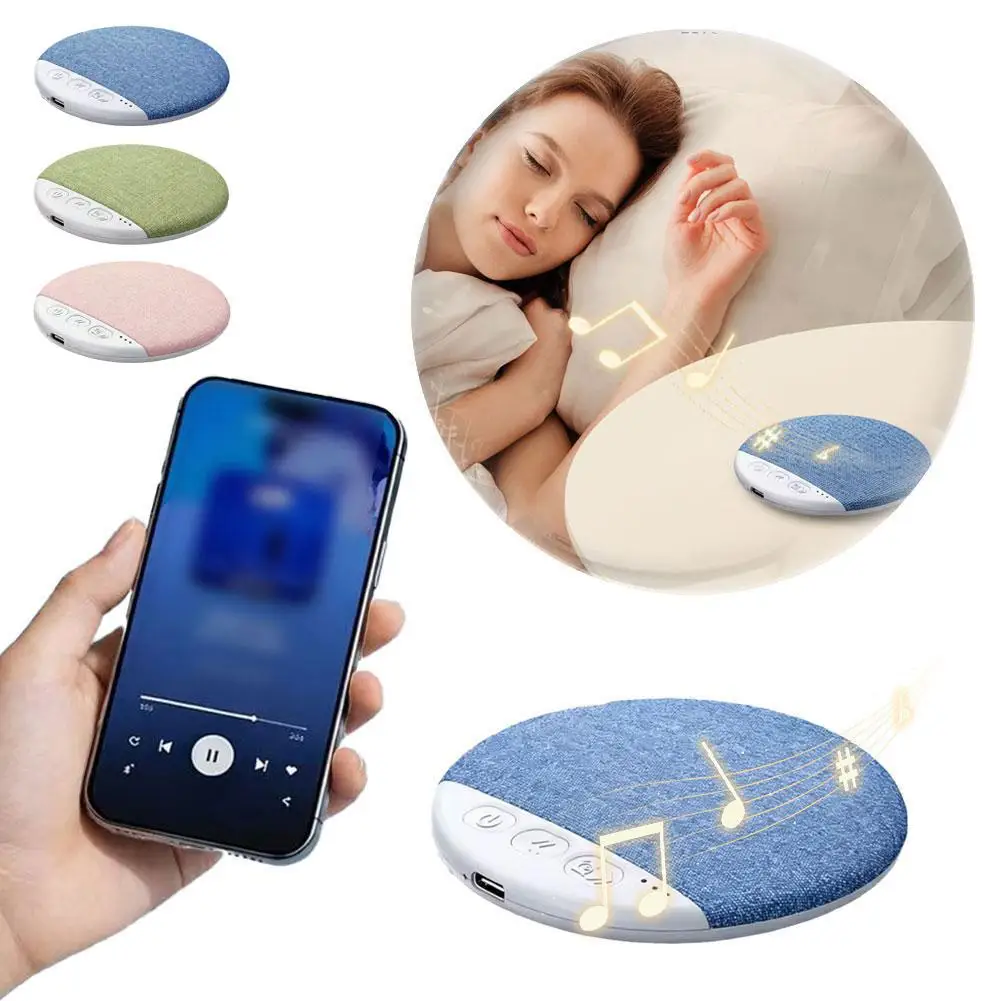 New Bedroom Pillow Speaker Sound Bluetooth Under Pillow Speaker Stereo Bass White Noise With Timer For Sleeping Gifts