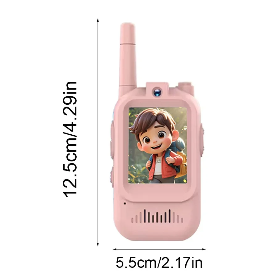 子供用トランシーバー、2個セット、高画質カメラ、400メートル通信範囲、休日や誕生日プレゼントに最適