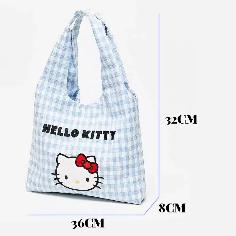 Borsa tote oversize Hello Kitty Borsa a tracolla Kawaii Borsa moda donna Borsa shopping da viaggio leggera impermeabile 2025 Vendita calda