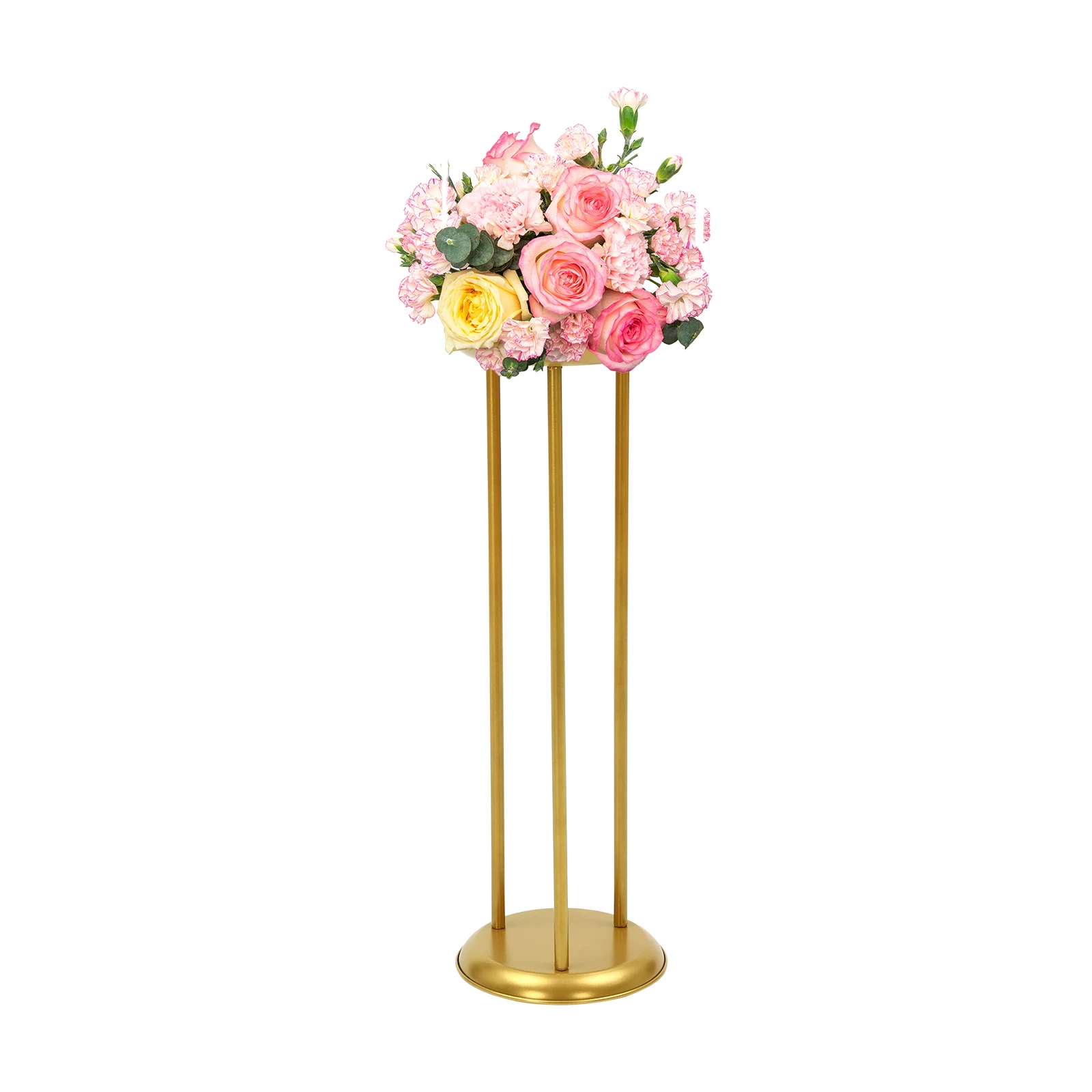 Imagem -05 - Flor de Ouro Display Stand para Decoração de Festa de Casamento Peça Central Vaso Estrada Chumbo Decorativo 60cm 80cm 100cm Pcs