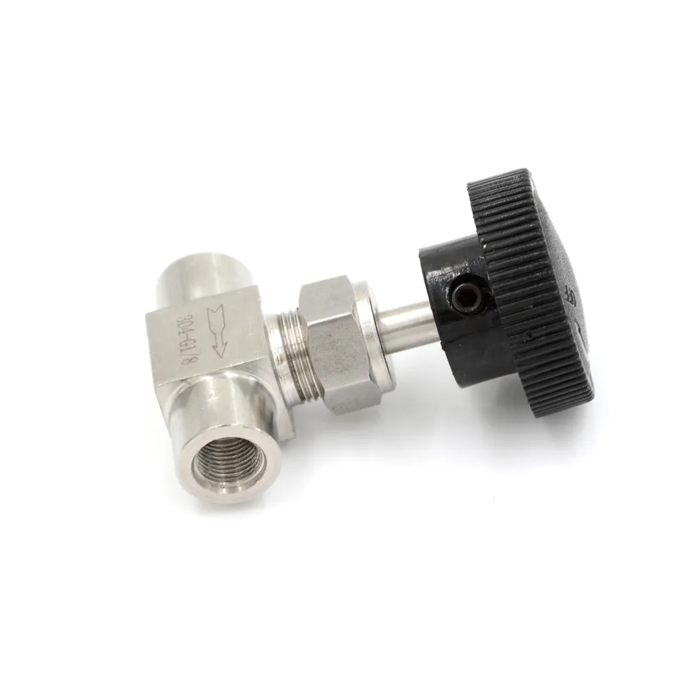 Stainless Steel Flow Control Shut off Needle Valve 1/8