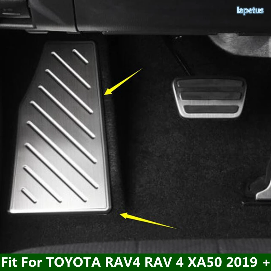 

Left Foot Rest Pedal Plate Footboard Decoration Protector Cover Trim Fit For TOYOTA RAV4 RAV 4 XA50 2019 - 2024 Car Accessories