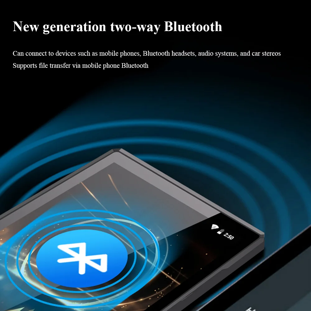 フラッグシップHi-Fiオーディオ＆ビデオプレーヤー MP3 MP4 WIFIネットワーク 双方向Bluetooth FM 1080P 5インチHDタッチスクリーン ウォークマン Android 14