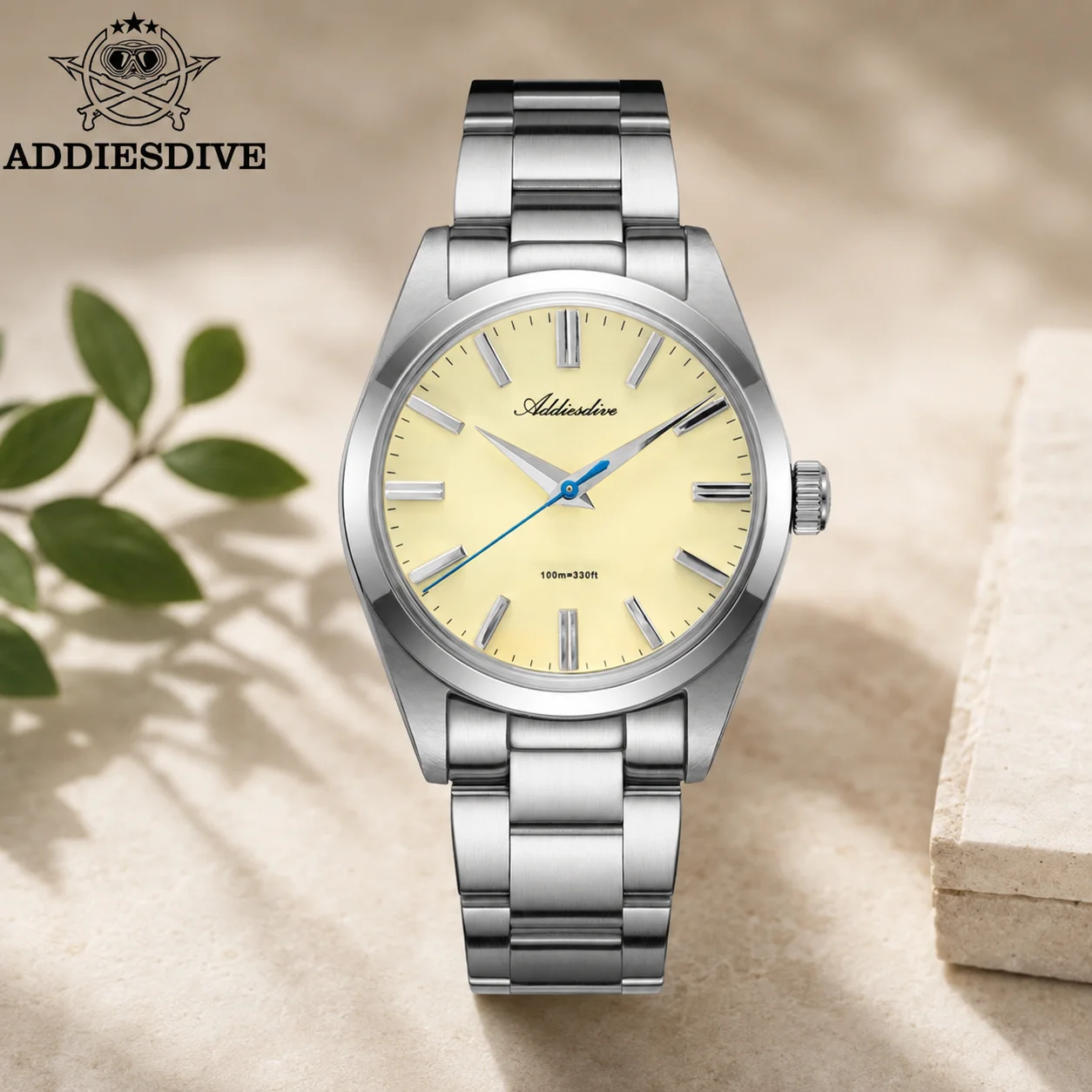 

ADDIESDIVE Hight Quality Bubble Mirror Glass Sapphire Glass Watches Super Luminous 10Bar Waterproof Women's Quartz Wristwatches