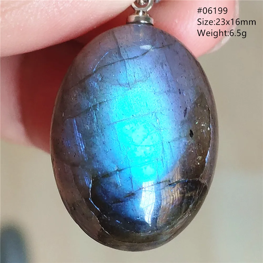 Natural Blue Labradorite Pendant Jewelry Yellow Labradorite Bead Best 23x16mm Women Men Necklace Jewelry AAAAAA