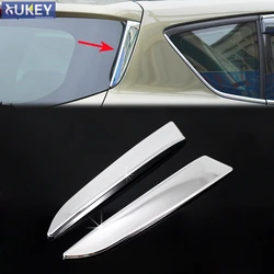For Ford Escape Kuga 2013 2014 2015 2016 2017 2018 Chrome Rear Trunk Window Spoiler Cover Side Pillar Post Trim Molding Garnish