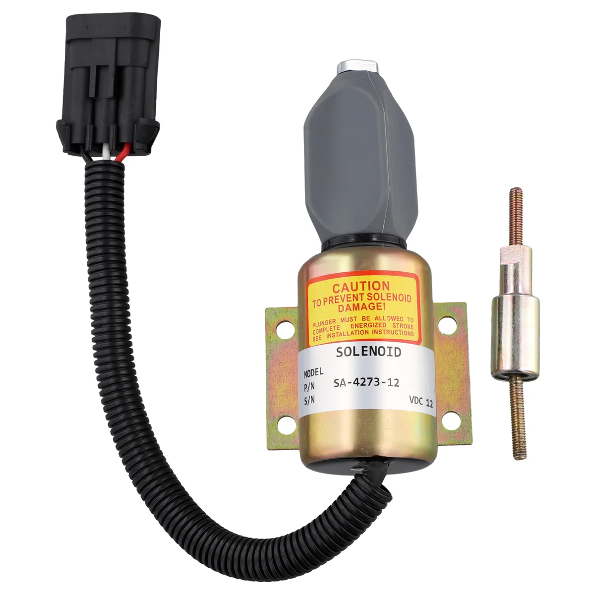 12V Fuel Shut Off Solenoid F3HZ-9A594-A SA-4273-12 for 7.8L Engine Heavy Truck Solenoid Valve