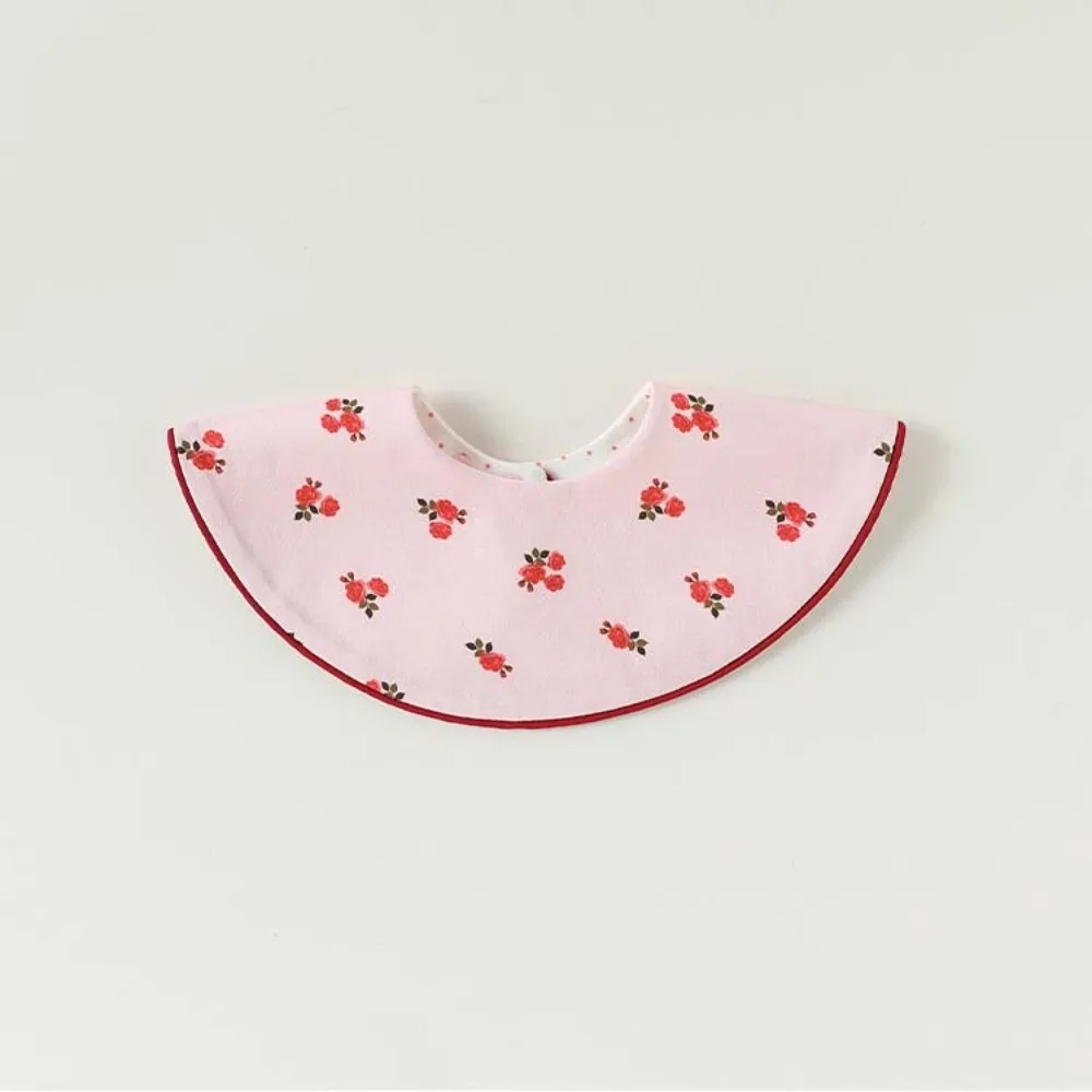 

Feeding Supplies Baby 360-degree Bib Soft Cotton Flower Printed Infants Saliva Towel Plaid Anti Fouling Baby Drool Towel Outdoor