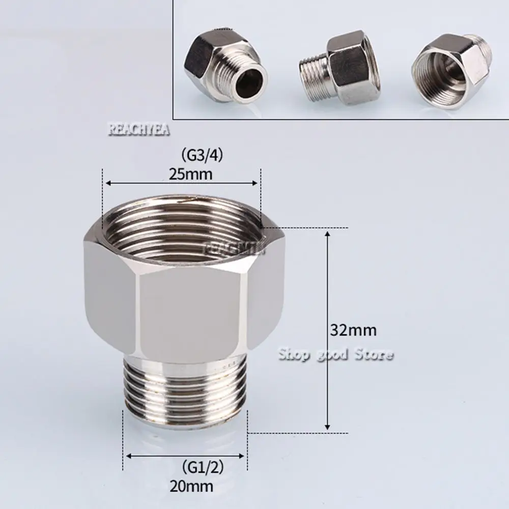 Aço inoxidável Elbow Joint Adapter, Encanamento Fittings, Tee Tipo Redução, BSP Rosca Fêmea, Butt Acoplador, 1/2 ", 3/4"