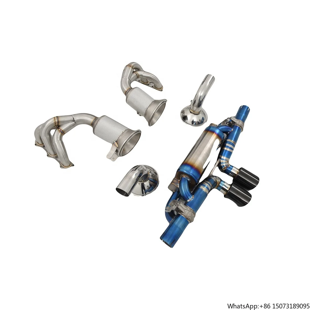 Full Exhaust System Titanium Muffler Vavletronic for  GT3 2021+