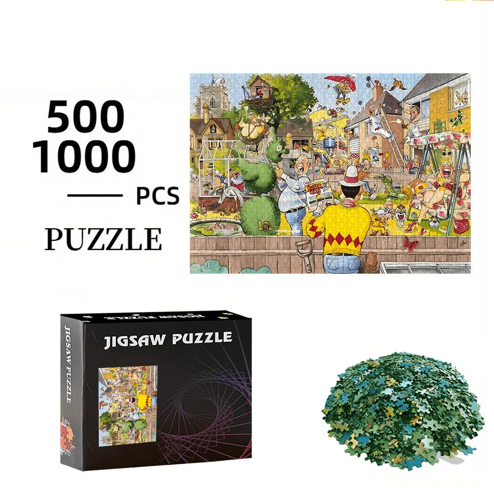 500/1000 elementów Puzzle - Gra na prezent dla rodziny, dekoracja domu, wyzwanie dla mózgu - Wysokiej jakości puzzle zaprojektowane dla...