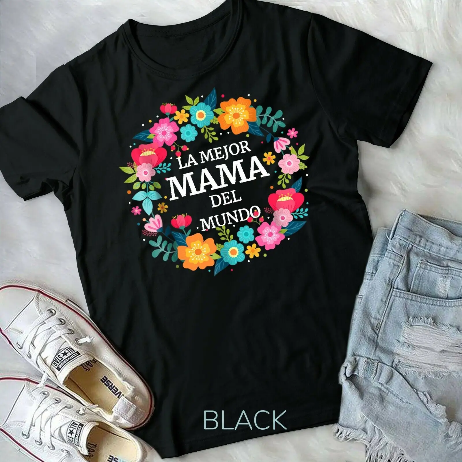 LA MEJOR MAMA DEL MUNDO Dia de las Madres Shirt regalo gift Unisex Form T-shirt