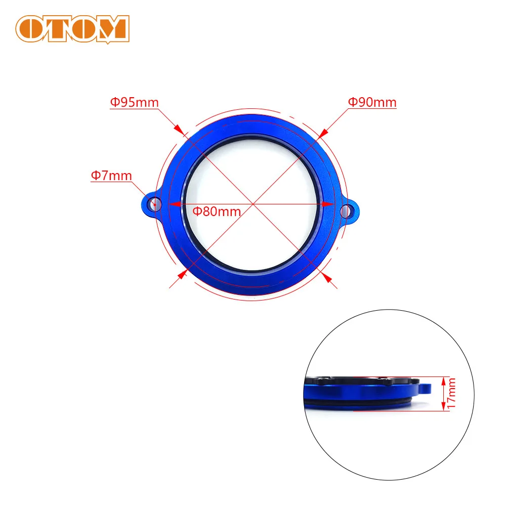 OTOM Motorcycle Engine Cylinder Head Timing Chain Cover CNC Aluminum Visible Transparent Protcetor Guard For HONDA TLR CB250D-G