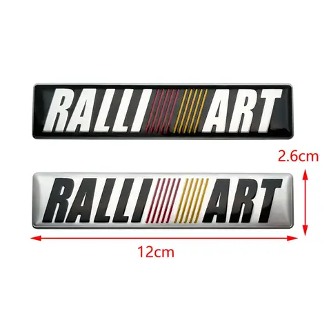 मित्सुबिशी RALLIART आउटलैंडर पजेरो एक्लिप्स लांसर EX गैलेंट ASX एक्सेसरीज़ के लिए कार फ्रंट ग्रिल डीकल बैज प्रतीक 10 best sales रैलीआर्ट - №7