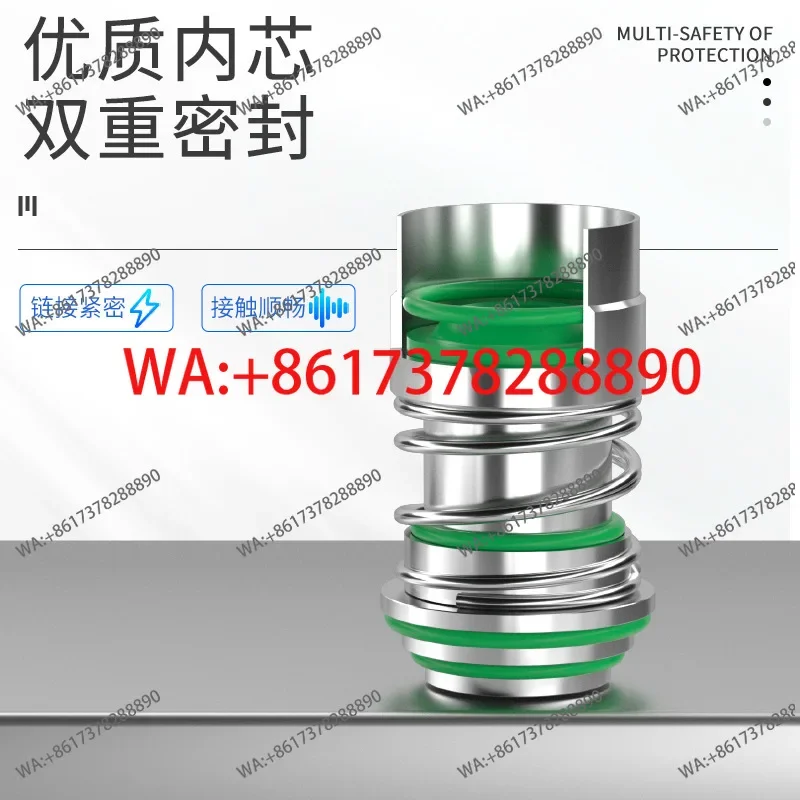 SMV round two-way two-pronged air compressor air pipe joint C type pneumatic fast 2-minute internal wire interface quick plug-