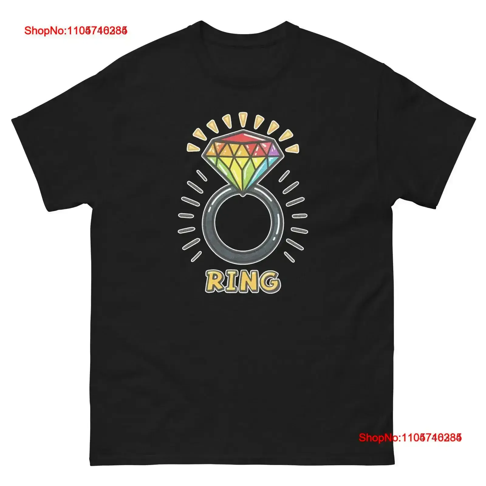 Camiseta Ring Popular Illustration Object vintage lavada, estilo streetwear, cómoda, ropa de diseñador para hombre, suave, vintage lavada