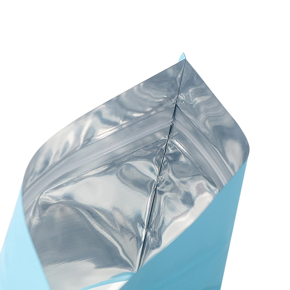 Stand Up Pouch Metallized Golden Red Green Blue Black Packaging Bag, resealable Standy ziplock Packing Bag For Small Business
