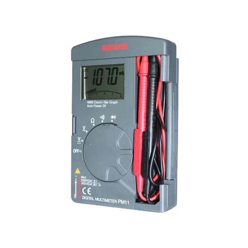 (SANWA) PM11/PM-11- Pocket Digital Multimeter Rugged /Analog Pointer in Japan