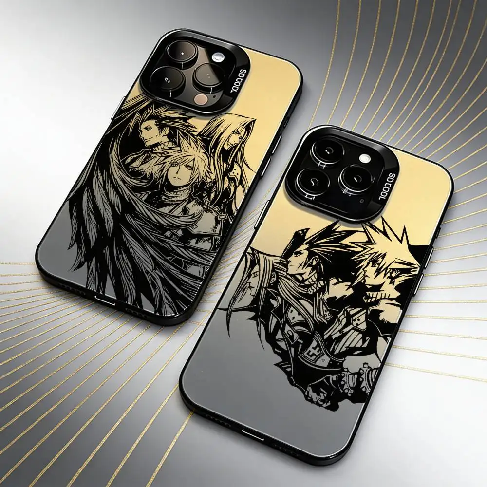 

Final Game F-FF7 C-Could-ES Phone Case For iPhone 16 17 15 14 12 13 Pro Max Black Candy Matte Shockproof Cover