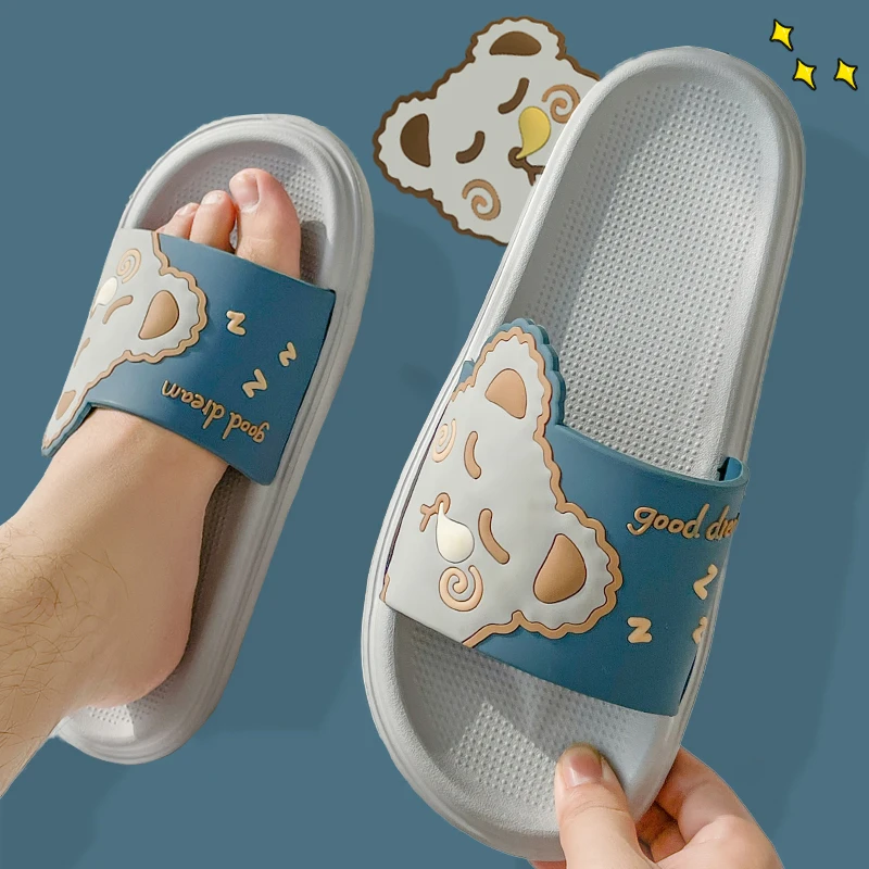 Casual Platform Slippers Women Home Fashion Cartoon Designer Shoes Girls Flats Cute Summer Beach Slipper Elegant Indoor Footwear