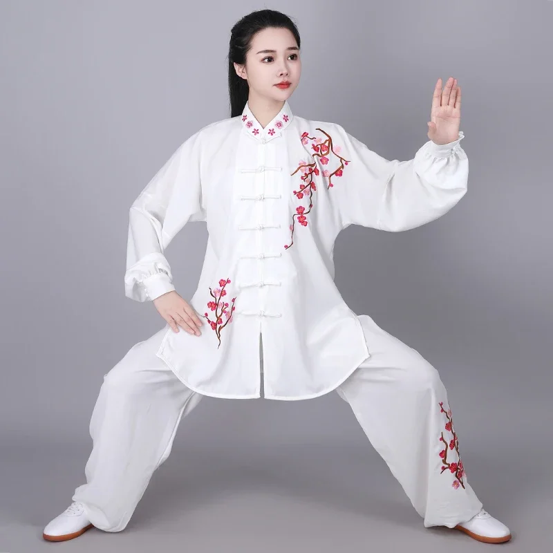 Tai Chi Uniform Martial Arts Clothes Exercise Performance Kung Fu Clothing Chinese Traditional Three-piece Set Suit for Women