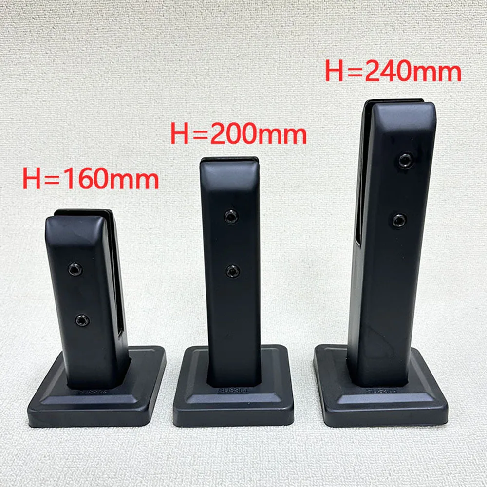 Stainless Steel Glass Base, Staircase Handrail, Glass Fixing Clip, Swimming Pool Clip, Balcony Landing Foot Clip, No Screws