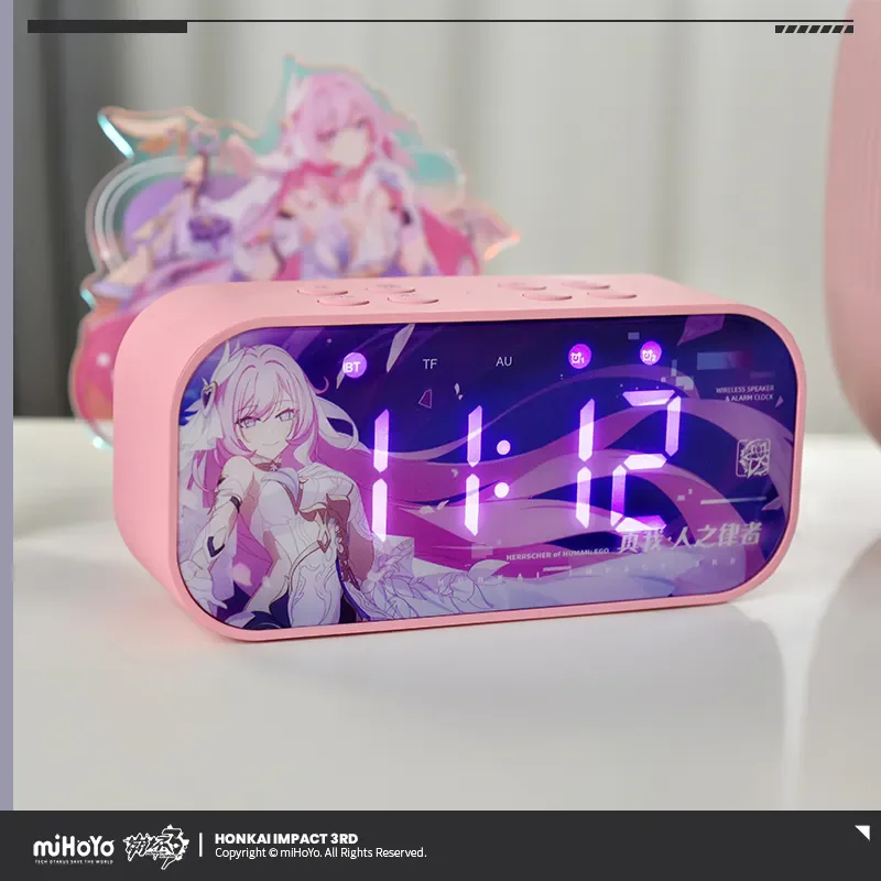 Elysia alarm clock MiHoYo Honkai Impact 3 Herrscher Sentience&Elysia Herrscher of Human：Ego Bluetooth Speaker Alarm Clock Gift