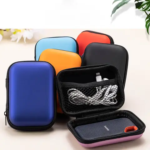 Hard PU Case for SanDisk PSSD /E30 /E60 / E61 250GB / 500GB / 1TB / 2TB V2 Extreme Portable SSD SDSSD Carrying Storage Bag