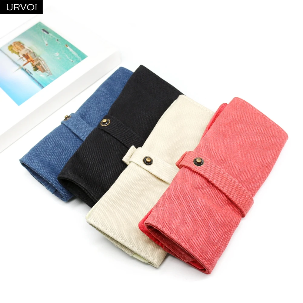 URVOI Watch Band Portfolio for Apple Watch band collecting bag strap Portable Foldable storage Pouch displays Roll Up Canvas