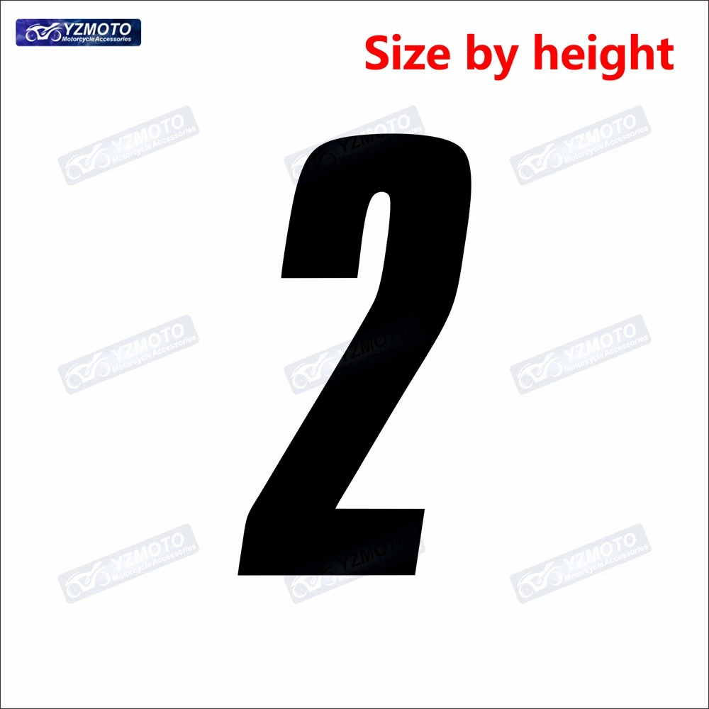 دراجة نارية سباق عدد 0 1 2 3 4 5 6 7 8 9 ملصق سيارة ملصق مائي رئيس الجسم الزجاج الأمامي هدية خوذة الشارات ملصقات عاكسة #4