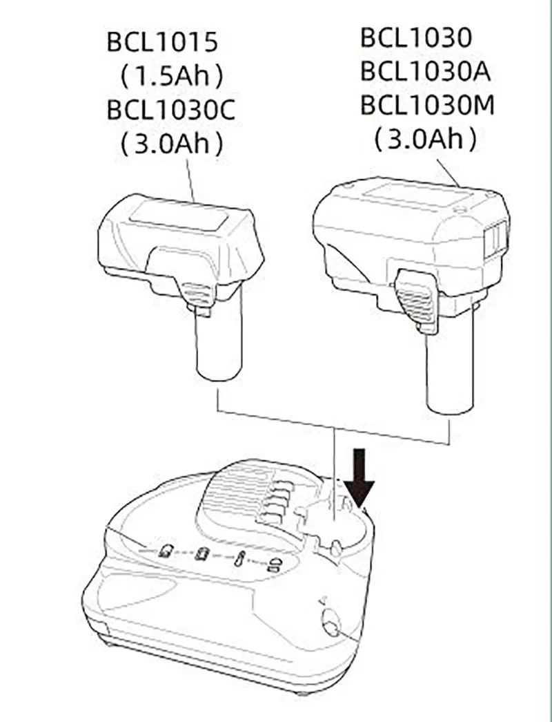 Imagem -03 - Original Li-ion Carregador de Bateria para Hitachi 10.8v 12v Bcl1015 Bcl1030 Bc10dal Ds10df Db10dl Li-ion Bateria Uc10sfl Uc10sl2