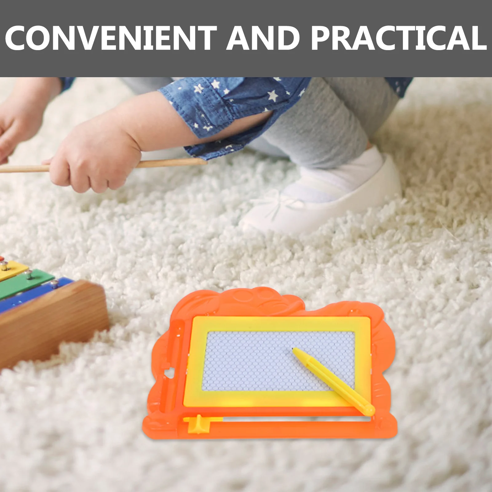 2Pcs Children Drawing Board Safe Premium ABS Material Writing Board for Kids Creative Expression Doodle Painting Practice Pad