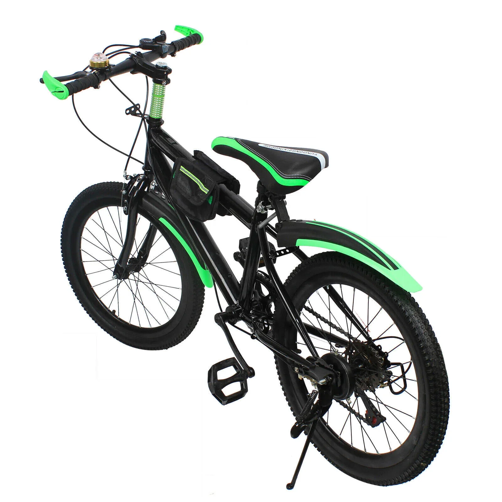 AliExpress NONE 20 Inch Mountain Bike for Men Women Youth, Green Adult Bicycle with Reliable Braking System,  Ideal for Road Trail Riding