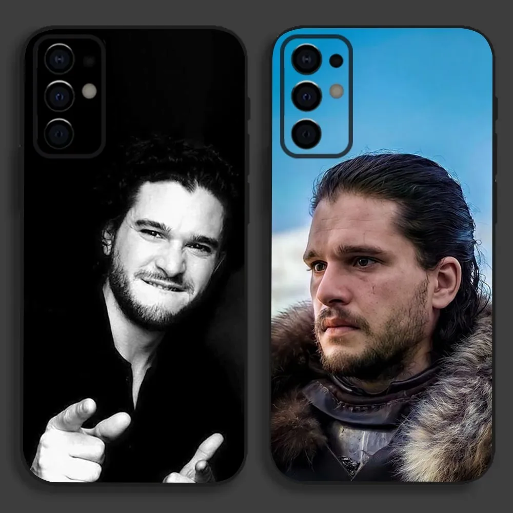 Actor K-Kit Harington Phone Case For Samsung S24,S21,S22,S23,S30,Ultra,S20,Plus,Fe,Lite,Note,10,9,5G Black Soft Cover