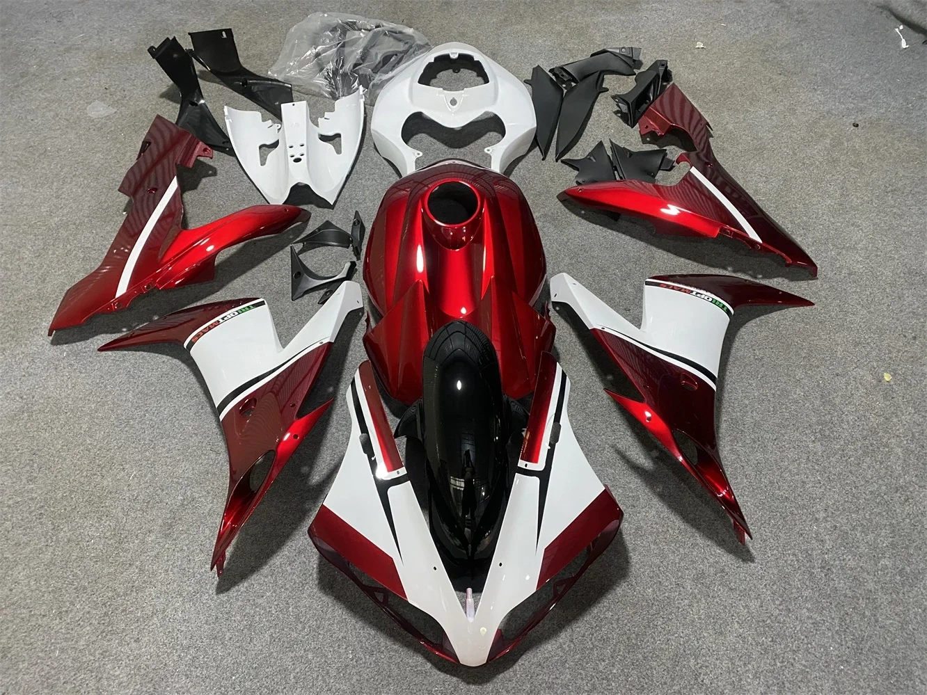 Motorcycle fairing for Yamaha R1 2004 2005 2006 YZF1000 04-06 Fairing Burgundy White Black motorcycle guard plate