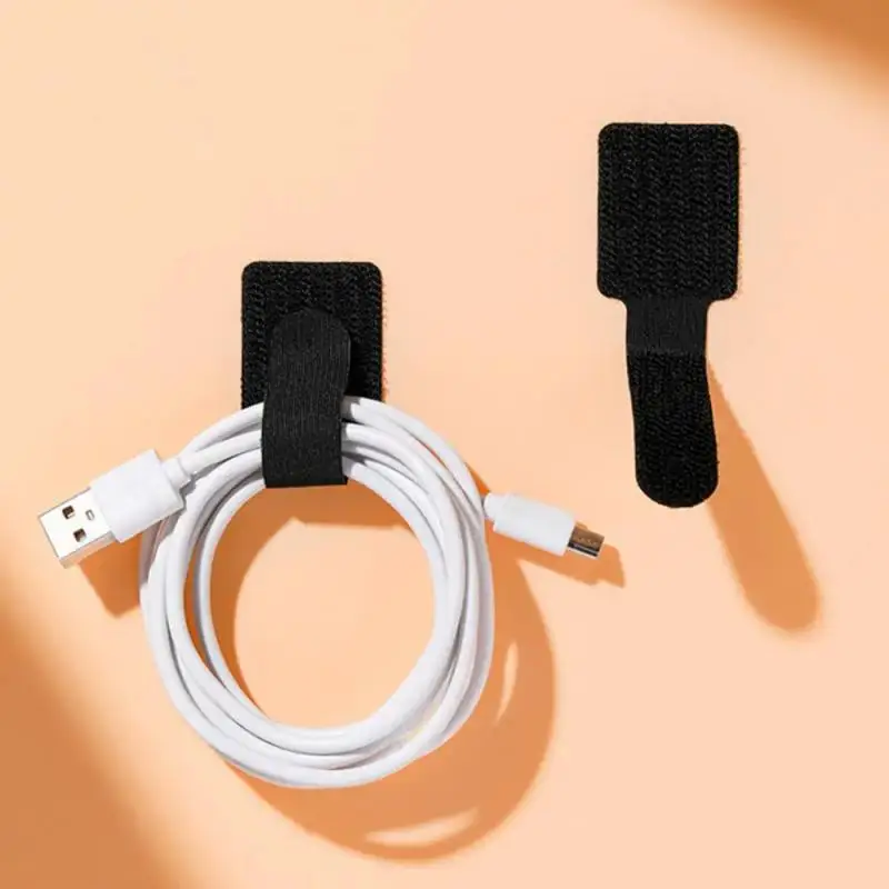Releasable Cable Organizer Ties Mouse Earphones Wire Management Nylon Cable Ties Reusable Hoop Straps Tie