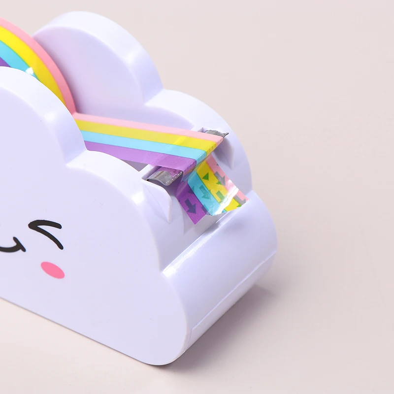 Cute Cloud Masking Tape Sticker Cutter Washi Tape Storage Organizer Tape Dispenser Cutter School Office Supplies Stationary