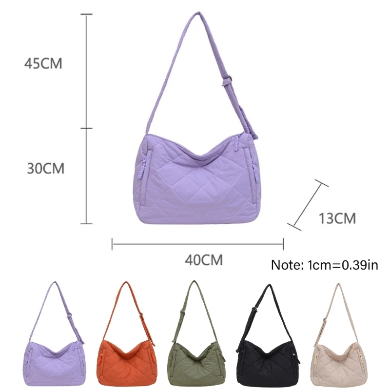 Torba damska Modna torba typu Lingge Crossbody Torba na ramię Torba studencka Torba szkolna o dużej pojemności na co dzień