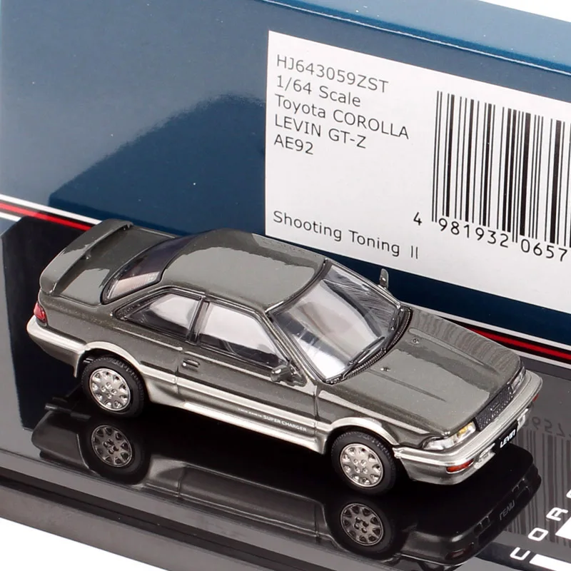 

Масштаб 1/64 Toyota Corolla Levin GT Z AE92, модель автомобиля, литье под давлением, игрушечные транспортные средства, хобби, Япония, HJ64, коллекционные самолеты