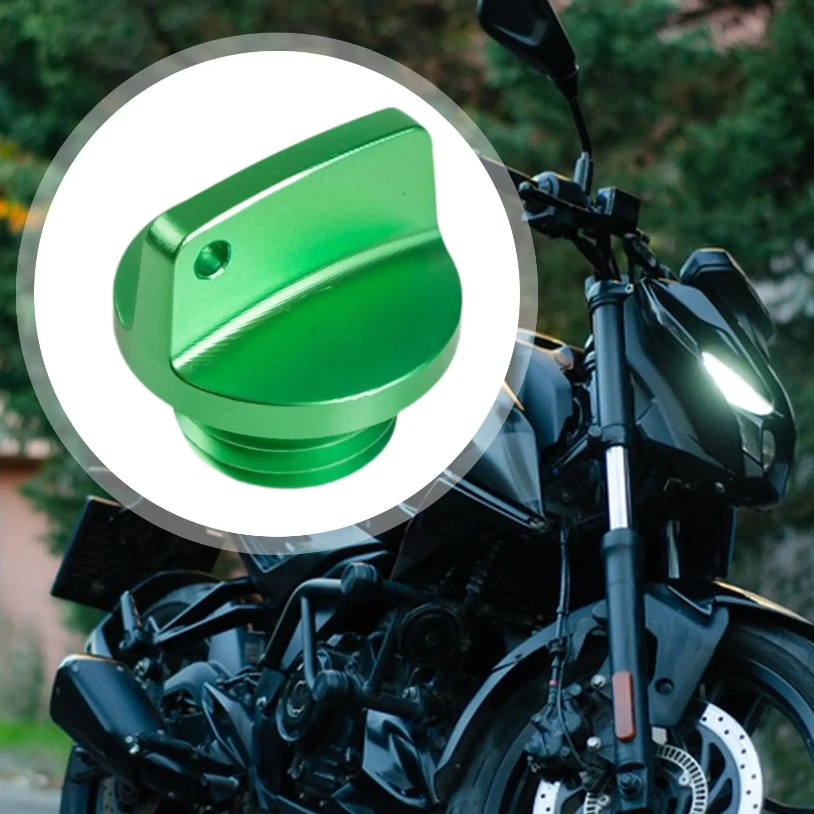 Motorcycle Accessory Oil Filler Cap Pre Drilled Safety Wire Hole Black Finish for Kawasaki Yamaha Honda