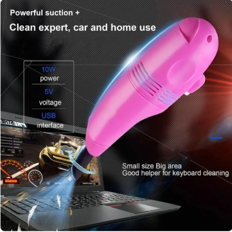 Portable Mini USB Keyboards Vacuum Cleaner Computer Dust Blower Multi-purpose Vacuum Cleaner Computer Peripheral Cleaning Tool