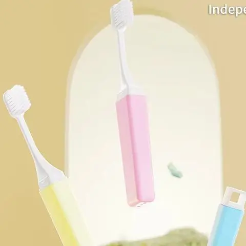 

5Pcs Perfect Portable Compact Soft Hair Folding Toothbrush For Travel Camping And Hiking Easy To Take And Efficient Toothbrush