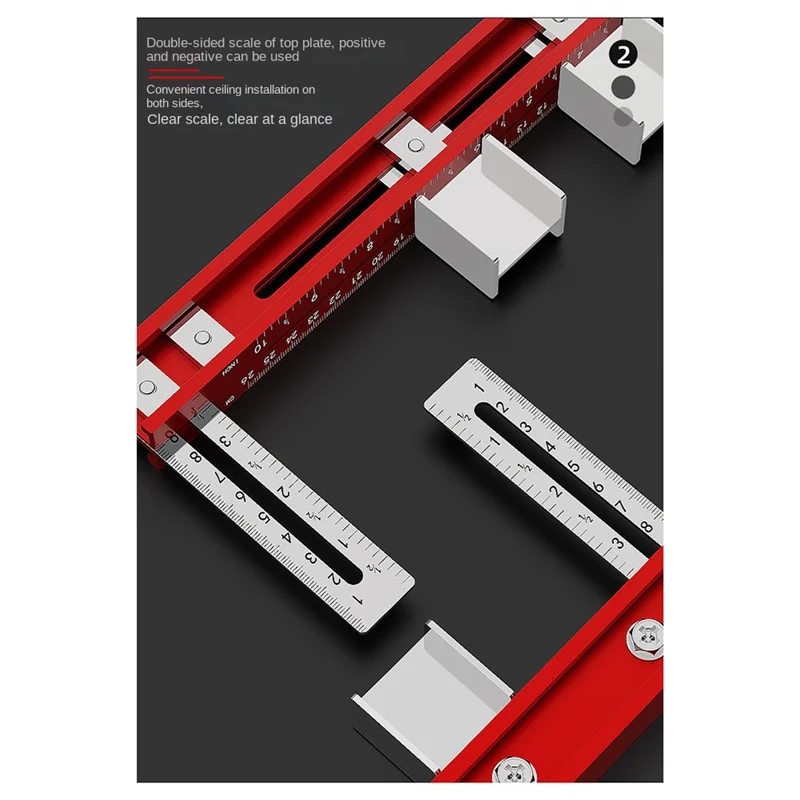 Y51A-Punching Positioning Ruler For Wardrobe Boom Installation Carpentry Drilling Locator Suspension Rod Install Tools