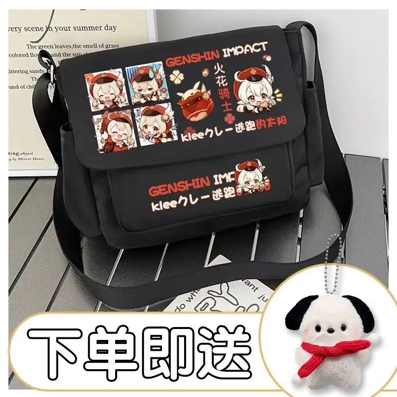 Genshin Impact Balladeer Alhaitham Anime Fashion Schoolbag Cartoon Printing Crossbody Bag Large-Capacity Backpac Lolita Gift